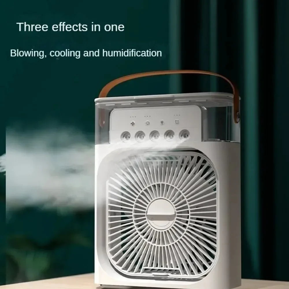 Summer Cooling Fan Desktop Humidifier New Five-Hole Spray Fan USB Portable Practical Hydrocooling Indispensable Chiller Office