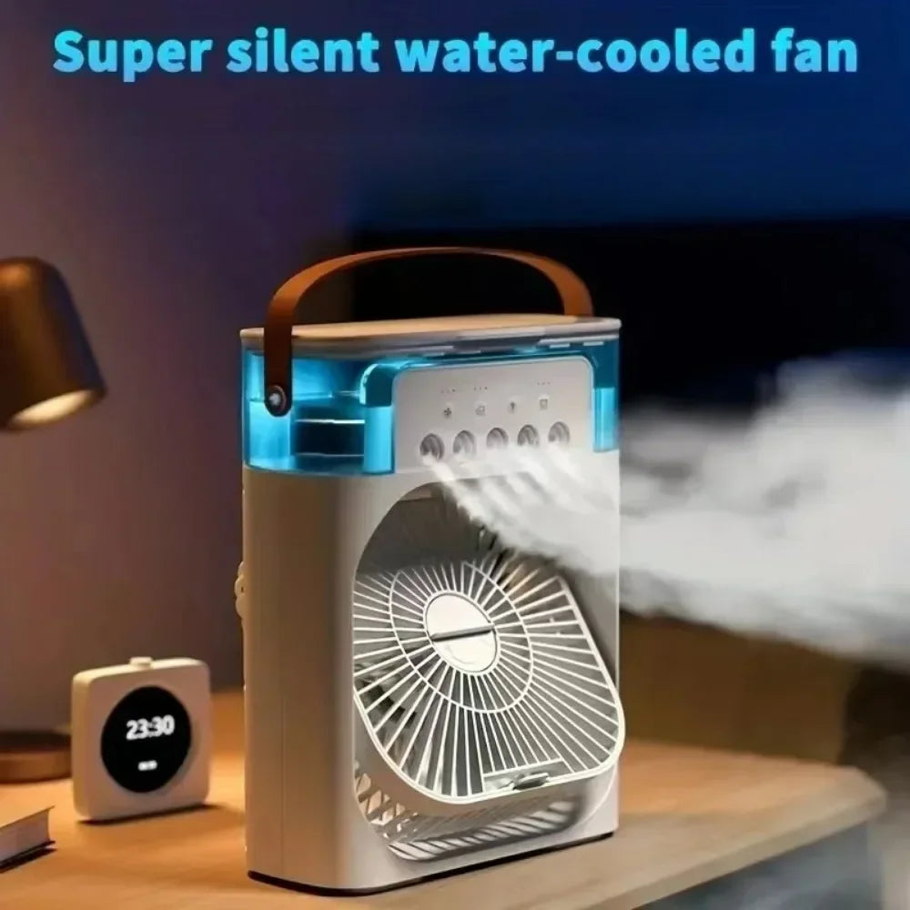 Summer Cooling Fan Desktop Humidifier New Five-Hole Spray Fan USB Portable Practical Hydrocooling Indispensable Chiller Office