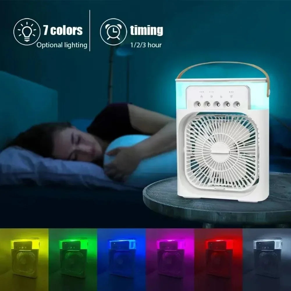 Summer Cooling Fan Desktop Humidifier New Five-Hole Spray Fan USB Portable Practical Hydrocooling Indispensable Chiller Office