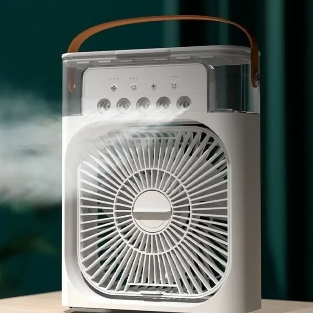 Summer Cooling Fan Desktop Humidifier New Five-Hole Spray Fan USB Portable Practical Hydrocooling Indispensable Chiller Office